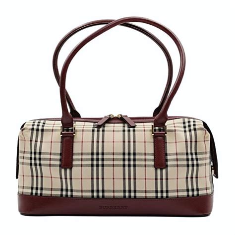 Zaini Burberry in Pelle Bordeaux 